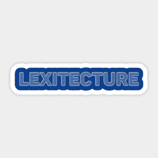 Lexitecture - Title Logo Sticker